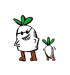 radish man with hairy legs（個別スタンプ：36）