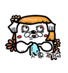 BadWhiteDog（個別スタンプ：30）