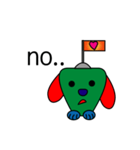 Green puppy Popo（個別スタンプ：6）