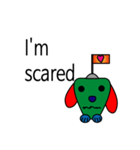 Green puppy Popo（個別スタンプ：9）