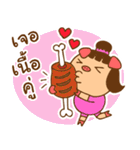 lovely mu mu pig - wishing you happiness（個別スタンプ：3）