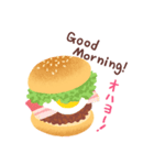 ハンバーガーセット（個別スタンプ：7）