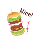 ハンバーガーセット（個別スタンプ：12）