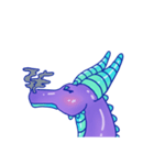 Cute Purple Dragon（個別スタンプ：6）