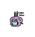 Purple Bunny Cutie（個別スタンプ：1）