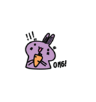 Purple Bunny Cutie（個別スタンプ：6）