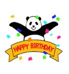 やる気のないパンダ(祝・誕生日・イベント)（個別スタンプ：3）