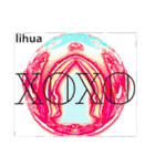 XOXO stamp ( Giant squid ) of lihua.（個別スタンプ：21）