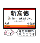 私鉄の鬼怒川・宇都宮線 いまこの駅だよ！（個別スタンプ：4）