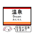 私鉄の鬼怒川・宇都宮線 いまこの駅だよ！（個別スタンプ：36）