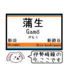 伊勢崎線 亀戸線 大師線 いまこの駅だよ！（個別スタンプ：19）