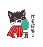 Meet Ha-jiang, a black and white cat（個別スタンプ：22）