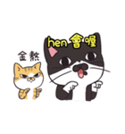 Meet Ha-jiang, a black and white cat（個別スタンプ：29）