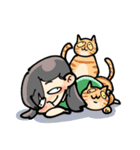 My sister has three cats！（個別スタンプ：12）