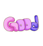 Cotton candy font（個別スタンプ：14）