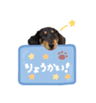 愛犬 ダックス ほっぷ君（個別スタンプ：7）