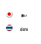 タイ語と日本語(吹き出し）仕事用（製造）（個別スタンプ：19）