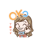 ONNANOKO-01（個別スタンプ：1）