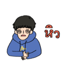 Blue Hoodie boy（個別スタンプ：26）