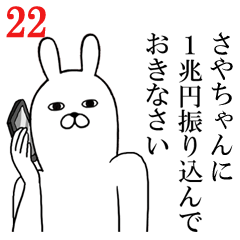 [LINEスタンプ] さやちゃんが使う面白名前スタンプ22