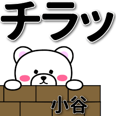 [LINEスタンプ] 小谷専用デカ文字