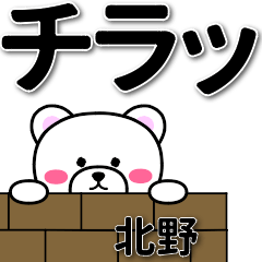 [LINEスタンプ] 北野専用デカ文字