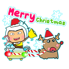 [LINEスタンプ] Tamaru^..^！16Merry Christmas.