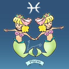 [LINEスタンプ] Pisces (mermaid)