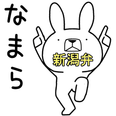 [LINEスタンプ] 方言うさぎ 新潟弁編3