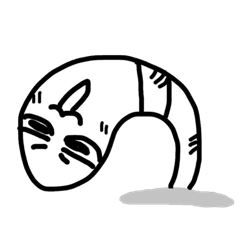 [LINEスタンプ] white earthworms