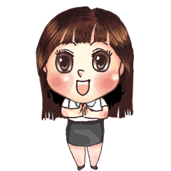 [LINEスタンプ] female office worker lady