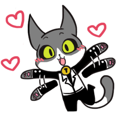 [LINEスタンプ] housekeeper cat