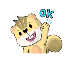 [LINEスタンプ] Po : The Little Squirrel