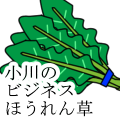 [LINEスタンプ] 小川のビジネスほうれん草の画像（メイン）