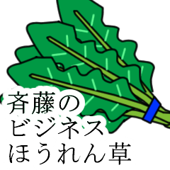 [LINEスタンプ] 斉藤のビジネスほうれん草