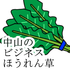 [LINEスタンプ] 中山のビジネスほうれん草の画像（メイン）