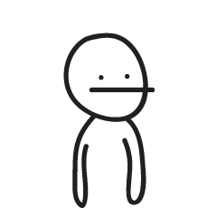 [LINEスタンプ] Emotionless man