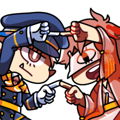 [LINEスタンプ] Captain ＆ Kannushi English ver.