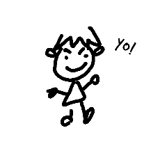 [LINEスタンプ] triangle body child