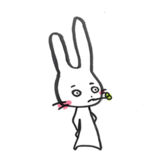 [LINEスタンプ] さすらいのウサギ