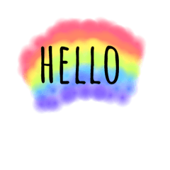 [LINEスタンプ] rainbow.word