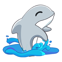[LINEスタンプ] Fin - Dolphin Sticker