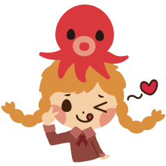 [LINEスタンプ] Rei From Octopus Planet(English)