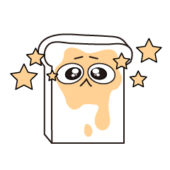 [LINEスタンプ] A plain bread