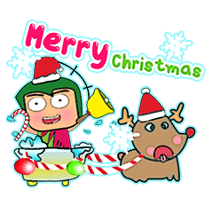 [LINEスタンプ] Kenshiro^..^！17Merry Christmas.