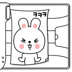 [LINEスタンプ] Copy photo of Day-Rabbit