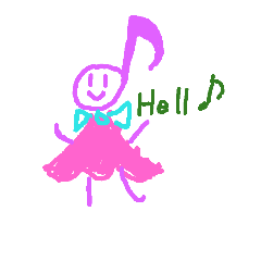 [LINEスタンプ] music love girl