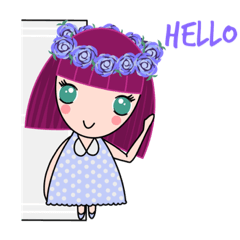 [LINEスタンプ] Simply Sophie and Fluffy Ribbie