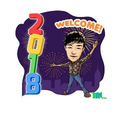 [LINEスタンプ] Happy New Year 2018 Tom...