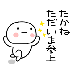 [LINEスタンプ] 「たかね」あだ名＆名前スタンプの画像（メイン）